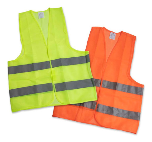 20 Chaleco Reflectivo Fluo Reglamentario Seguridad Oblig