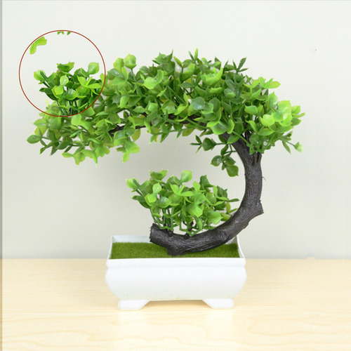 Arbol Bonsai Artificial Con Maceta Decoración Oficina Hogar