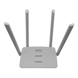 Router Wi-fi Kanji Kjn-rout4a01 4 Antenas Color Blanco