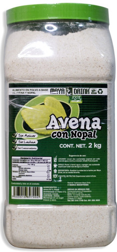 Avena Maya Drink 2kg Sin Azúcar, Ni Conservadores