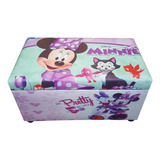 Baul Puff Silla Organizador Minnie Infantil 