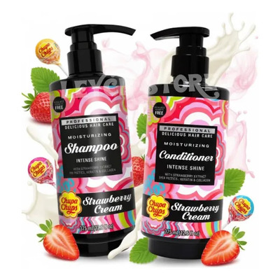 Kit Shampoo & Acondicionador Chupa Chups Strawberry Cream