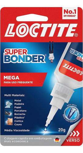 Super Bonder Mega Dp 20g Loctite - 2852356 Cor Branco