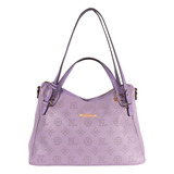 Bolsa De Mano Nicole Lee Monograma Corte Laser Ss22 Color Lila