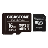 Tarjeta Micro Sd Gigastone 16 Gb, Vídeo Full Hd, Cámara Sdhc