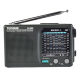 Rádio Portátil De Ondas Curtas Tecsun R-909 Am/fm/sw1-7 Em T