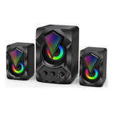 Parlante Pc Gamer Iluminacion Rgb Home 2.1 Altavoz Notebook