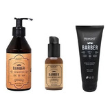 Kit Barba Y Pelo Shampoo Acondicionador Gel Primont Barber