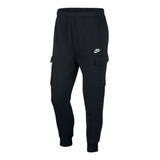 Pantalón Nike Club Fleece Cargo Hombre Negro