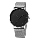 Reloj Miller Silver Malla De Acero Minimalista Unisex