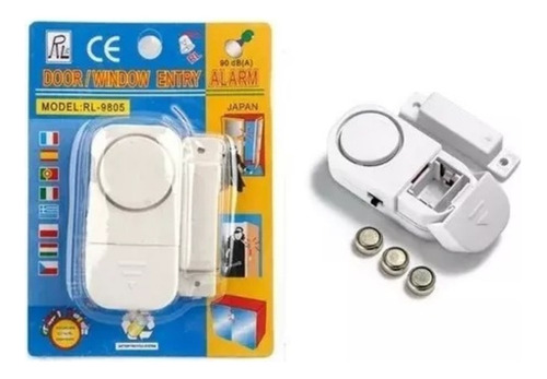 Pack X5 Alarmas Para Puerta O Ventana 90db Sensor Magnético