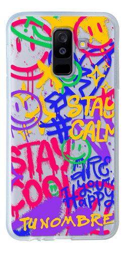 Funda Para Galaxy Para Mujer Happy Faces Tu Nombre