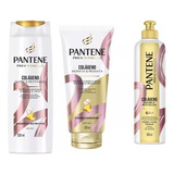 Pack Pantene Colágeno Shampoo-crema Para Peinar- Acondiciona