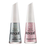 Kit Risqué Glitter As Mil Purpurinas E Granulado Rose