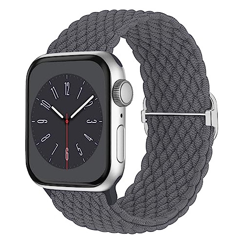 Malla Elastica Apple Iwatch Band 38/40/41mm - Gris Oscuro 