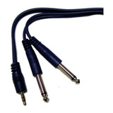 Cable Miniplug 3.5 St A 2 Plug 6.5 Mono 0.9 Mts Artekit 