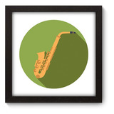 Quadro Decorativo - Saxofone - 22cm X 22cm - 051qdg
