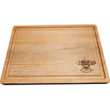 Plato Tabla Madera Carnes Asado  30 X 45 Cm Jgo 5 Pzas 