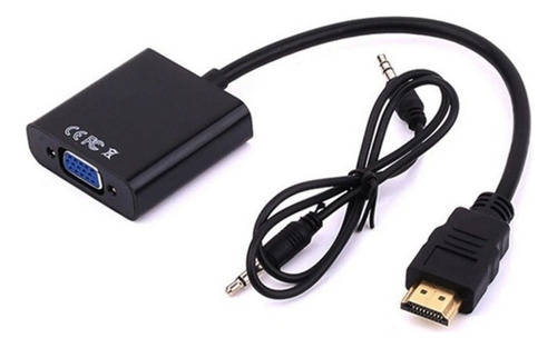 Cable Adaptador Convertidor Hdmi A Vga Con Audio 3.5mm