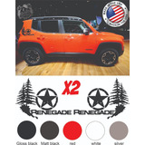 X2 Calco Kit Jeep Renegade Pine Vinilos Laterales