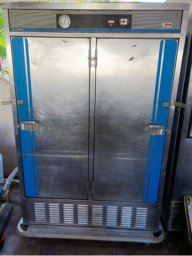 Refrigerador Vertical De Acero Inox De 2 Puertas De 47 Pies