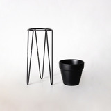 Suporte Tripé Vaso De Flor G Jardinagem Ferro Planta 40x70cm