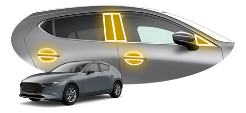Protector Exterior Kit Ppf Para Postes De Mazda 3 2019-2025