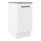 Mueble Mostrador Madesa Agata 40 Cm 1 Puerta Color Blanco