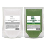 Kit Argila Branca E Argila Verde 500g Cada - Dermare Tipo De Pele Normal