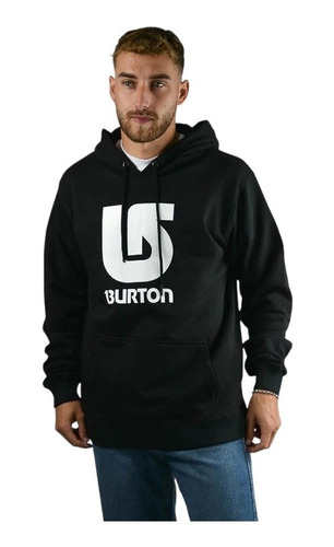 Buzo Canguro Hombre Burton Logo Vertical