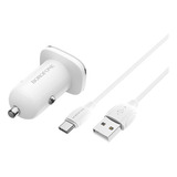 Cargador Auto Usb + Cable Tipo C Qualcomm 3.0