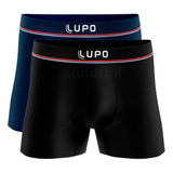 Kit 2 Cuecas Boxer Lupo Sem Costura Masculina Microfibra 436