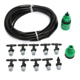 Kit De Riego Micro De 5 M&10 Nebulizadores Para Riego Con Ca