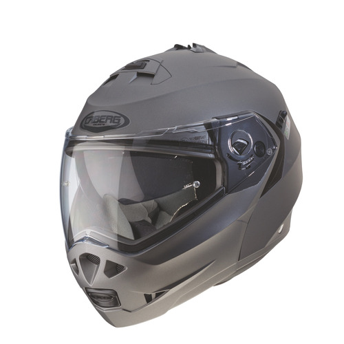 Casco Caberg Duke Matt Gun Rebatible Gris Con Pinlock Italy