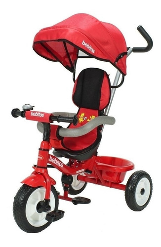 Triciclo Multifuncional Bebitos Clásica Xg-6419 Rojo