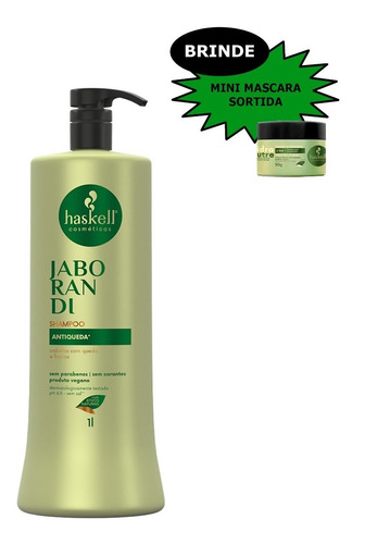 Haskell Jaborandi Shampoo 1 Litro + Brinde