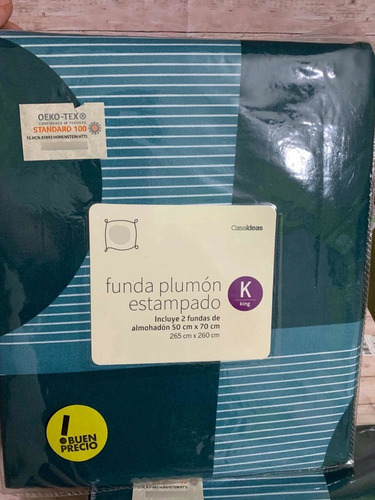 Funda De Plumon King Verde Petróleo Casaideas