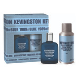 Pack Perfume Kevingston 1989 Blue 60ml Edt + Deo