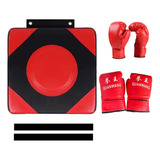 Objetivo De Pared Para Boxeo, Entrenador 2par Guantes L Rojo