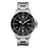 Reloj Timex Harborside 42mm Silver Tone & Black