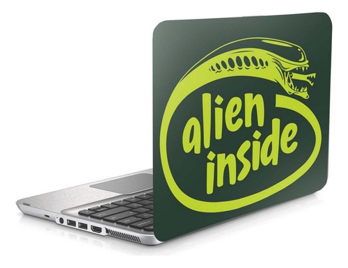 Skin Adesivo Protetor Para Notebook 14 Wide Alien Intel B1