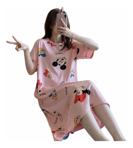 Vestido De Pijama Mickey Para Mujer