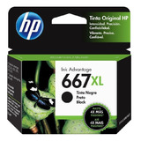 Cartucho Hp Original 667 Negro Xl