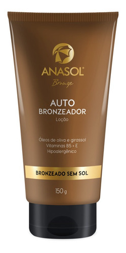Autobronzeador Anasol 150g Bronzeado Natural Sem Sol