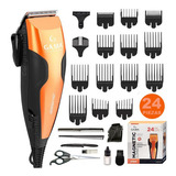 Kit Máquina Peluquería Recortadora Cabello Pelo Viaje Barba Color Naranja