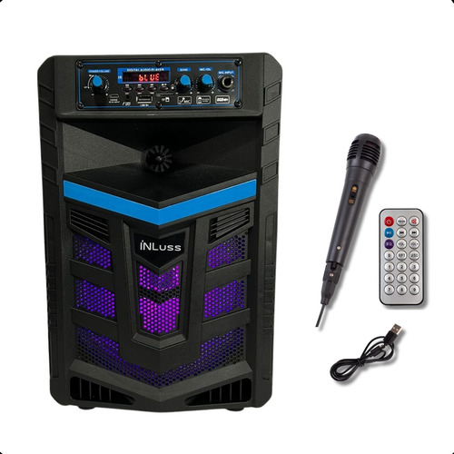 Caixa De Som Amplificada Bluetooth Microfone 2000w