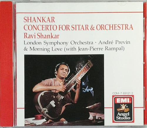 Cd Ravi Shankar Concerto For Sitar & Orch André Pevin Import
