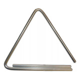 Triángulo Power Beat 3 Tonos 16cm Aluminio Con Golpeador 7a-