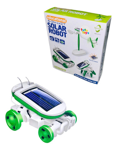 Kit Robot Solar Juguete  Didáctico 6 En 1 Para Armar 