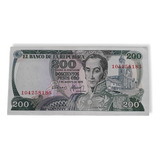 Colombia 200 Pesos Oro  7 De Agosto De 1975 Sin Circular